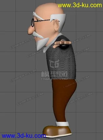 3D打印模型老人家临摹的图片