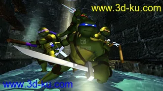 3D打印模型四只小乌龟的图片