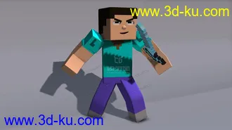 3D打印模型我的世界——史蒂夫的图片