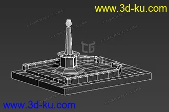 3D打印模型古代门 和 小建筑的图片