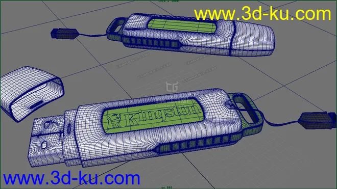 maya写实U盘渲染模型的图片1