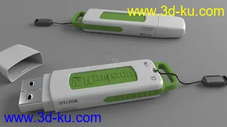3D打印模型maya写实U盘渲染的图片