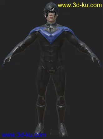 3D打印模型nightwing带贴图带绑骨的图片