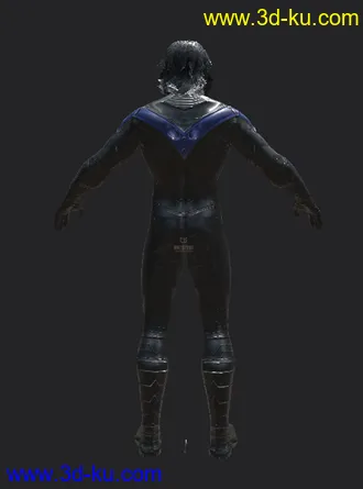 3D打印模型nightwing带贴图带绑骨的图片