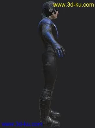 3D打印模型nightwing带贴图带绑骨的图片