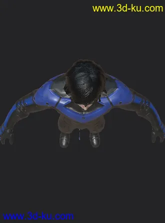 3D打印模型nightwing带贴图带绑骨的图片