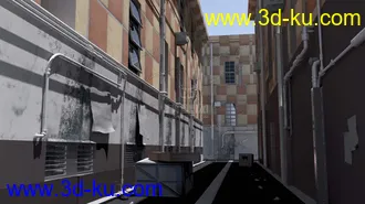 3D打印模型街道渲染的图片
