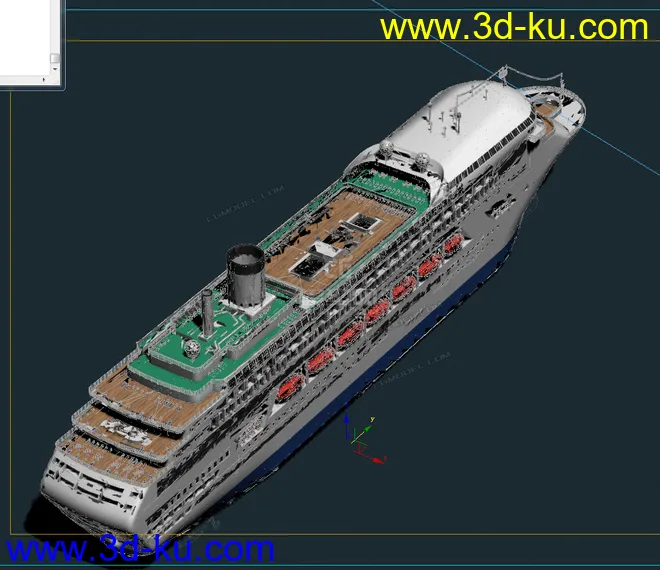 影视级豪华邮轮 高模模型的图片2