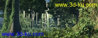 3D打印模型森林-热带雨林-原始森林-热带植物的图片