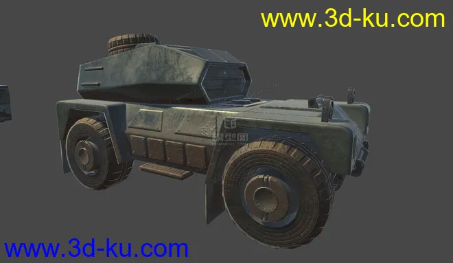 军事车辆 重型坦克 雷达车 吉普车 导弹车 科幻车辆 科幻坦克 未来车辆模型的图片8