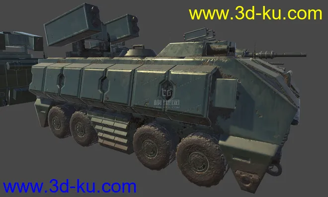 军事车辆 重型坦克 雷达车 吉普车 导弹车 科幻车辆 科幻坦克 未来车辆模型的图片9