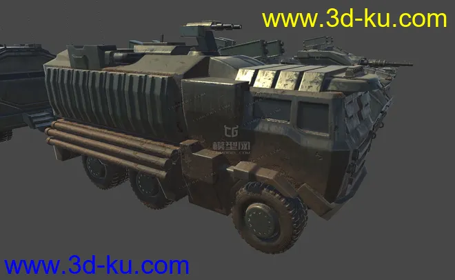 军事车辆 重型坦克 雷达车 吉普车 导弹车 科幻车辆 科幻坦克 未来车辆模型的图片10