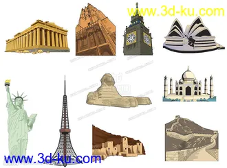 3D打印模型风雨桥.三江的图片