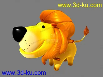 3D打印模型卡通狮子 Q版狮子的图片