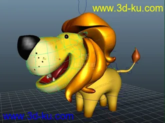 3D打印模型卡通狮子 Q版狮子的图片