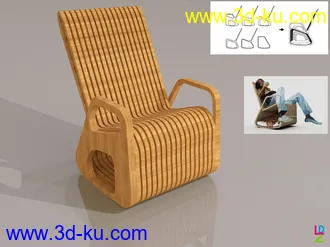 3D打印模型一把椅子的图片