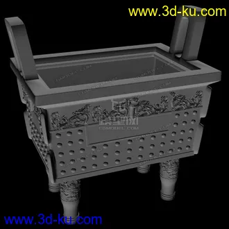 3D打印模型一个鼎，有材质的图片