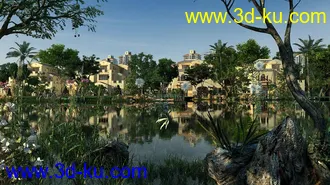 3D打印模型别墅场景的图片