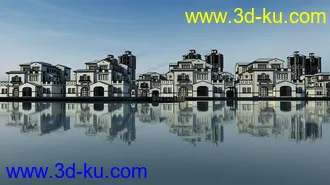 3D打印模型别墅场景的图片