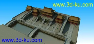 3D打印模型素材共享 CG 古建 简模的图片