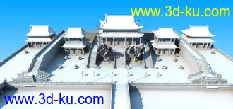 3D打印模型素材共享 CG 古建 简模的图片