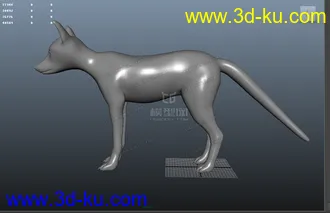 3D打印模型带绑定的狐狸的图片