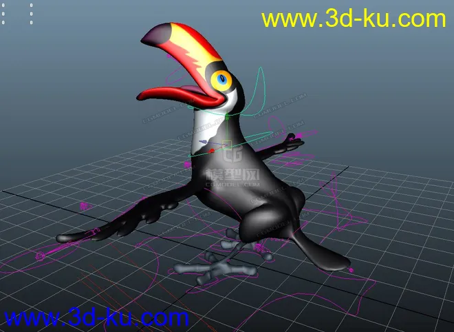 Q版大嘴鸟模型的图片4