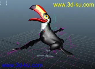3D打印模型Q版大嘴鸟的图片