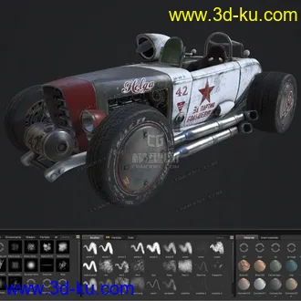 3D打印模型分享一个老爷车的图片