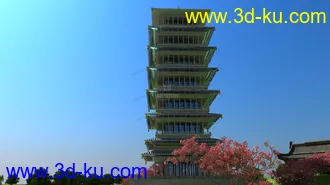 3D打印模型世博园-长安塔的图片