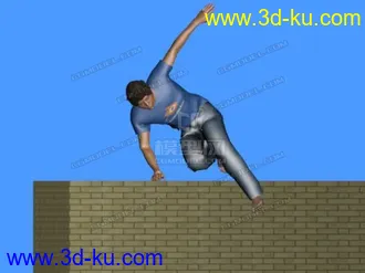 3D打印模型跃过障碍的图片