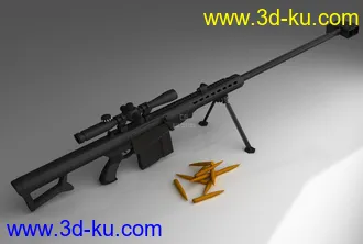 3D打印模型布线练习巴雷特M821A的图片