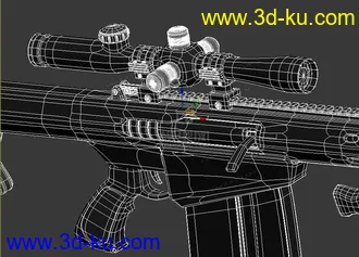 3D打印模型布线练习巴雷特M821A的图片