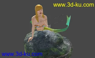 3D打印模型影视级美人鱼的图片