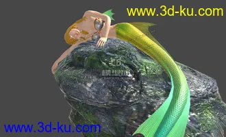 3D打印模型影视级美人鱼的图片