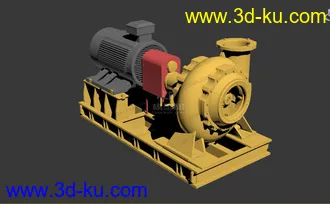 3D打印模型涡轮电机的图片