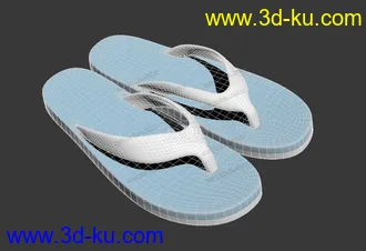 3D打印模型人字拖鞋的图片
