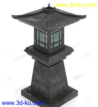 3D打印模型石灯的图片