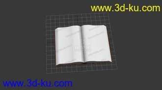 3D打印模型翻开的书 book的图片