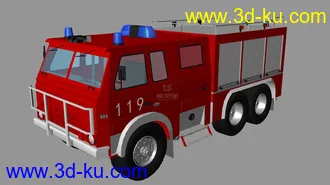 3D打印模型常见消防车   7辆的图片