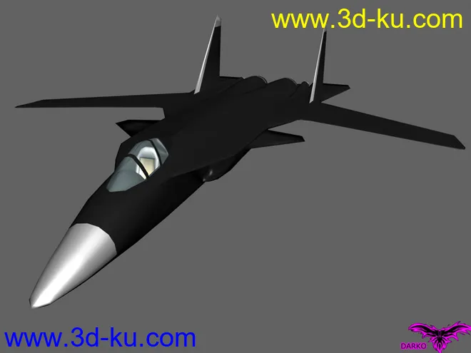 [MAX]SU-47"金雕"战斗机低模模型的图片1