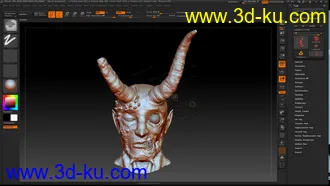 3D打印模型双面人  恶魔  异形  怪物  无拓扑的图片