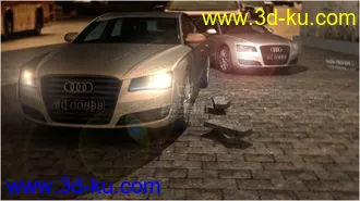 3D打印模型做的奥迪哦 有材质贴图的图片