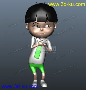 新手模型卡通小男孩的图片