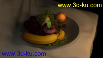 3D打印模型一组水果静物的图片