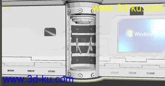 3D打印模型太空胶囊机舱的图片