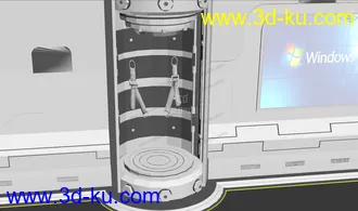 3D打印模型太空胶囊机舱的图片