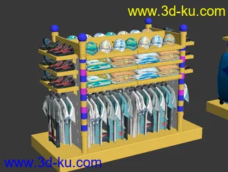 3D打印模型7个海洋风格货架的图片