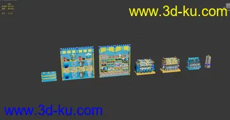 3D打印模型7个海洋风格货架的图片