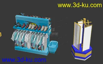 3D打印模型7个海洋风格货架的图片